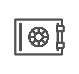 Naklejka premium Insurance related icon outline and linear vector. 