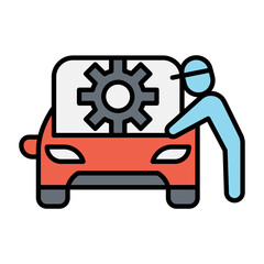 Car maintenance icon