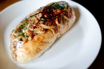 名古屋めしの一種。台湾まぜそばパン。