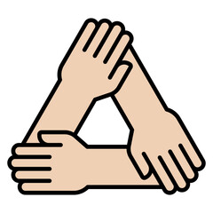 Obraz premium Teamwork icon