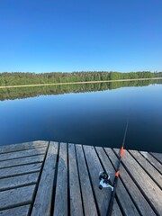 wędkowanie z pomostu © Piotr