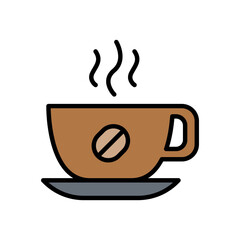 Hot coffee icon