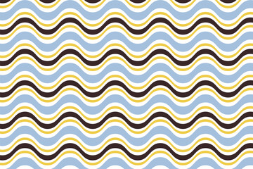 simple abstract sky yellow black color horizontal zig zag line wavy pattern 