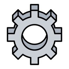 Gear 3d icon
