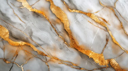 Luxurious white marble texture background with vibrant gold veins for high-end design and sophisticated elegance, perfect for creating refined and upscale visual projects