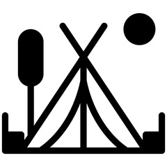camping, Adventure, camp, expedition Icon