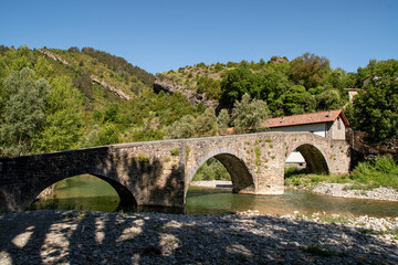 Puente de Burgui, sobre el río Esca. Navarra