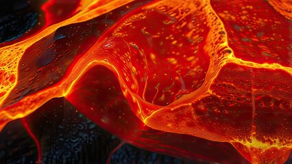 red and yellow abstract