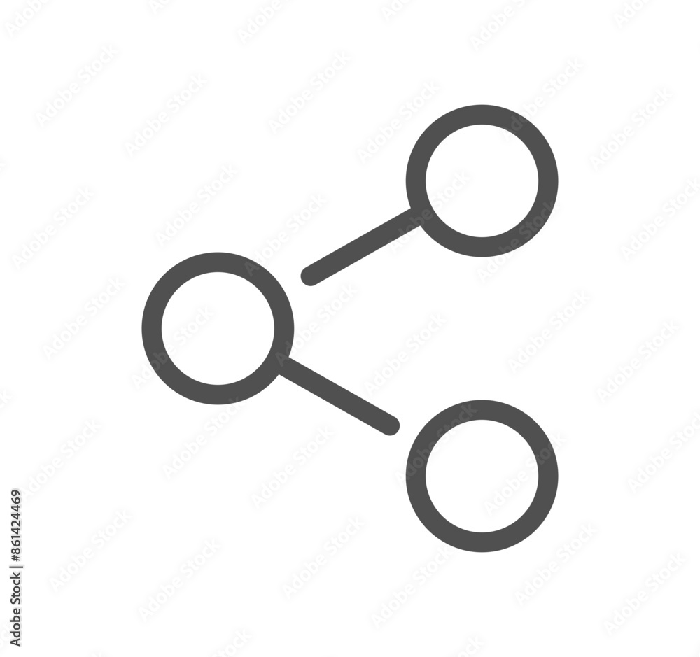 Poster search engine optimization related icon outline and linear vector.