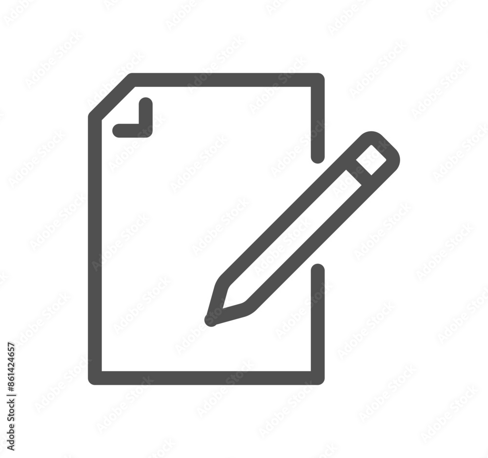 Poster search engine optimization related icon outline and linear vector.