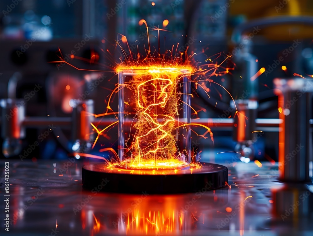 Aufkleber electrifying sparks a high speed capture of captivating electric currents in action