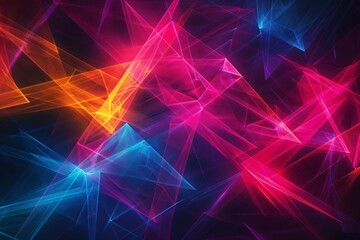 Colorful abstract closeup with black background