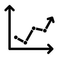 Graph glyph icon