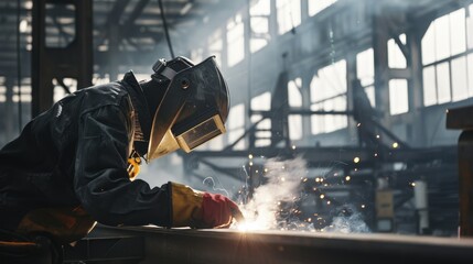 The Welder in Factory