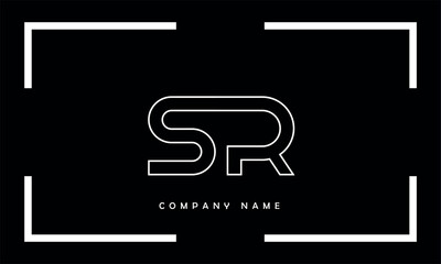 SR, RS, S, R Abstract Letters Logo Monogram