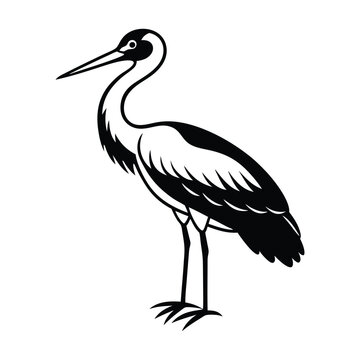 recommend clip art: Stork Bird Silhouette Vector Illustration