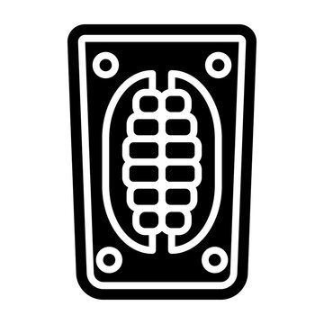 False teeth glyph icon