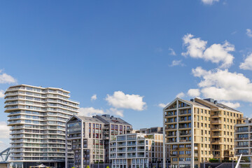 New Dutch contemporary apartment buildings in Nijmegen, The Netherlands