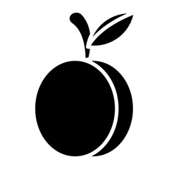 Plum glyph icon