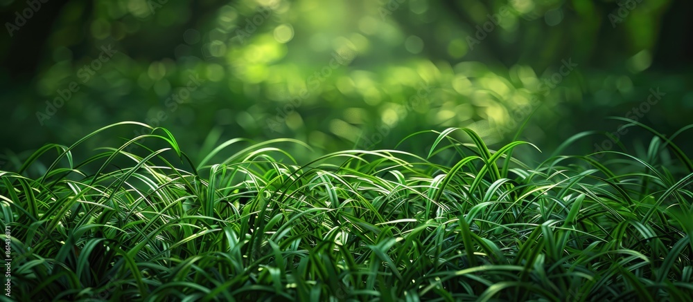Poster background of lush green grass with copy space image.