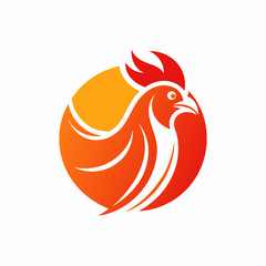 Cool chicken logo and illustration art