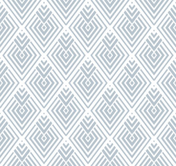 Abstract geometric pattern. A seamless vector background. White and gray ornament. Graphic modern pattern. Simple lattice graphic design