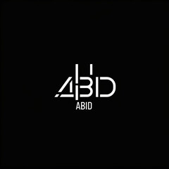 Obraz premium Create a modern sleek logo eaturing the word ABID