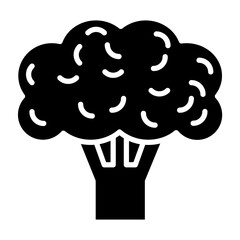 Broccoli glyph icon