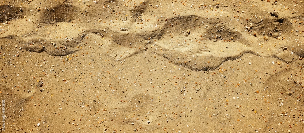 Poster Close-up texture of sand floor providing a background with copy space image.