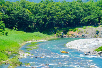 新緑の長瀞渓谷