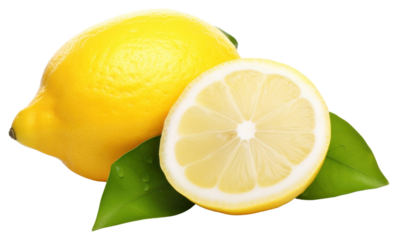 PNG Fresh lemon fruit plant food.