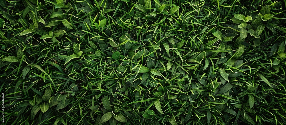 Poster background of lush green grass with copy space image.