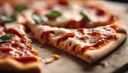 Close-up of  taking piece of pizza. Cheese pizza with sausage slices. Delicious food and home or office delivery concept, Hot pizza cheese crust seafood topping sauce vegetables delicious fast food.