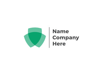 Shield safety logo icon design template. Abstract symbol of security.
