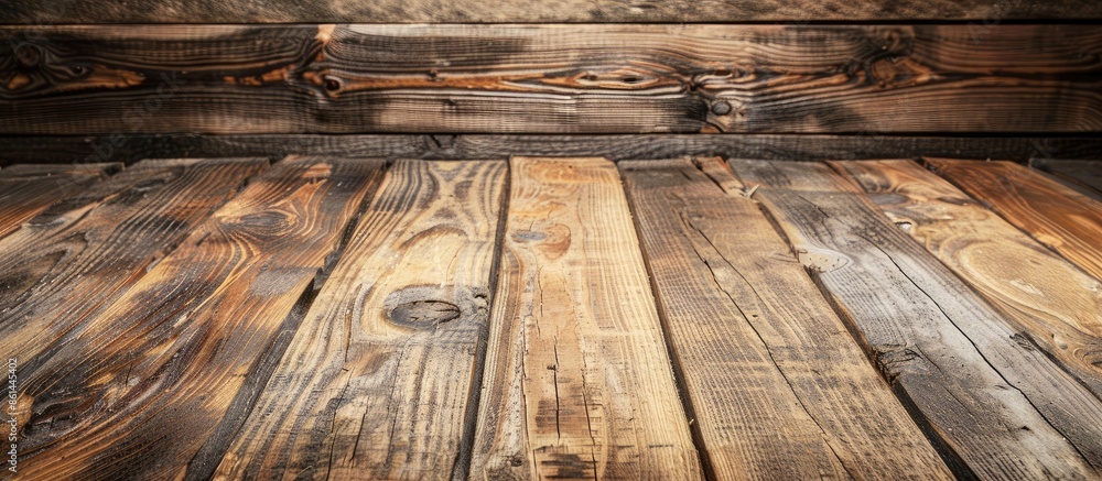 Poster background with a wooden board texture and copy space image.