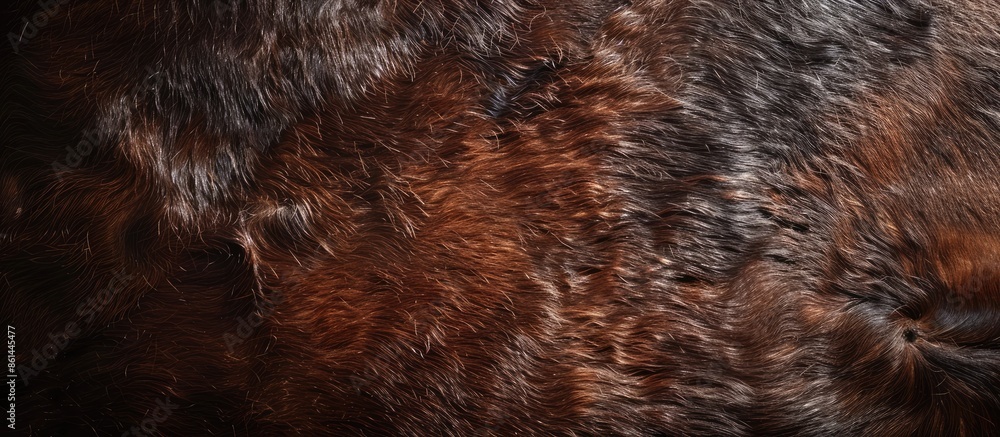 Aufkleber Authentic leather backdrop showcasing cow hide with copy space image.