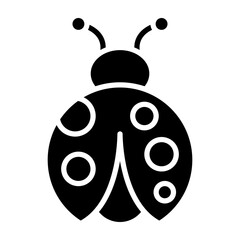 Ladybug glyph icon