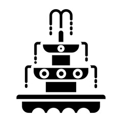Fountain glyph icon