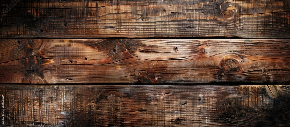 Poster Background showing an aged brown wooden surface with copy space image available.
