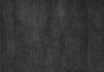 Black Ribbed Corduroy Texture Background. Corduroy Fabric Texture.