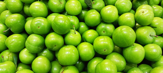 green plum, sour green plum