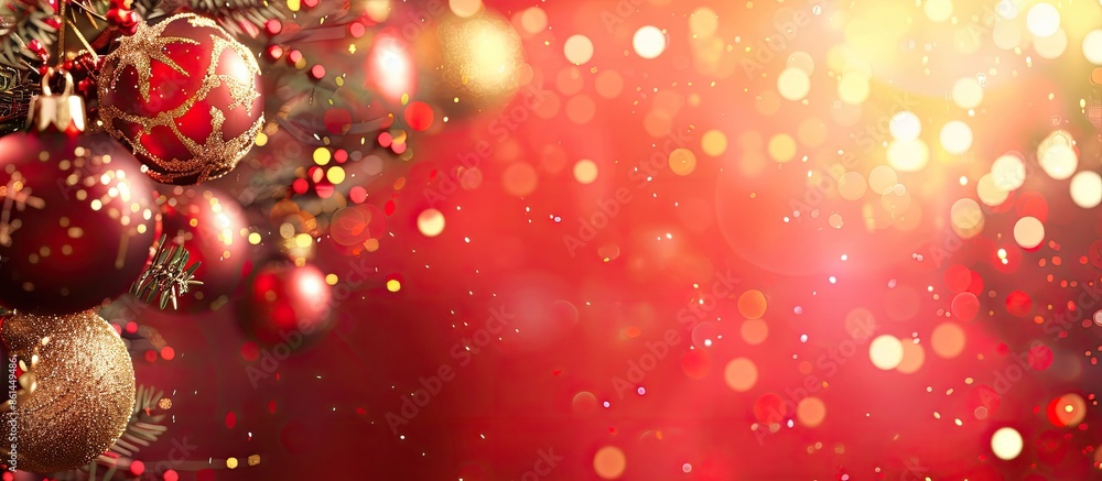 Aufkleber festive background for christmas and new year with copy space image.
