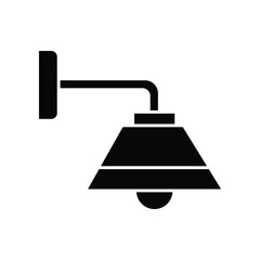 Wall Lamp Icon Vector Simple Design