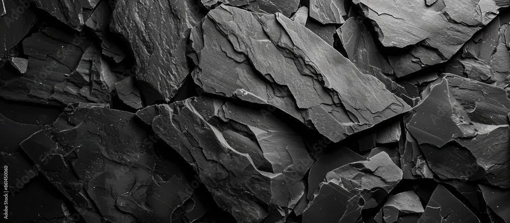 Aufkleber abstract black stone surface with copy space image.