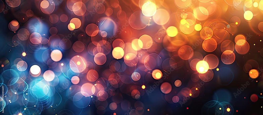 Aufkleber blurred lights creating an artistic copy space image.