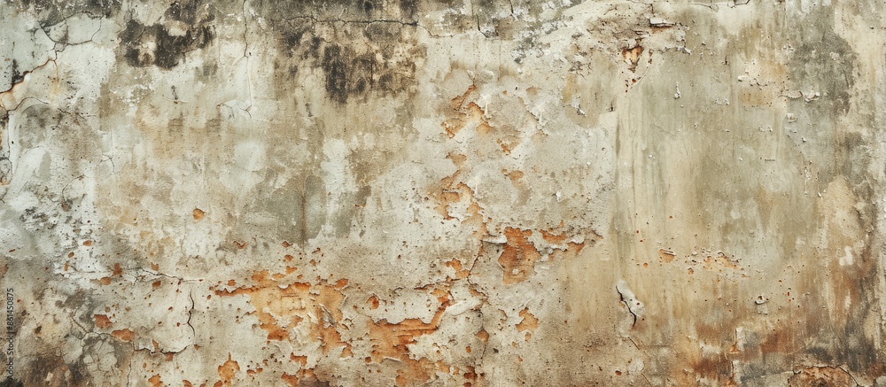 Aufkleber Old, weathered clay walls create vintage backgrounds with a concrete texture perfect for adding text on the copy space image.