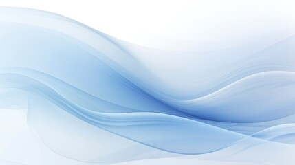 Abstract background with smooth lines in blue and white colors