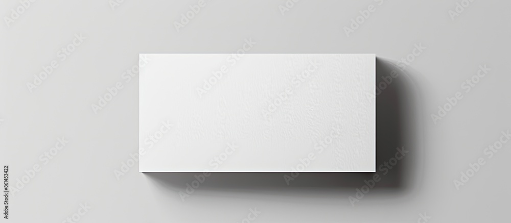 Fototapete Business card template featuring a white background with empty space for customization, ideal for professional use as it's a copy space image.