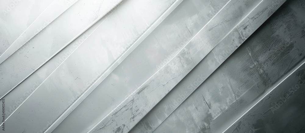 Aufkleber geometric lines on a grey silver background with white light, perfect for a copy space image.