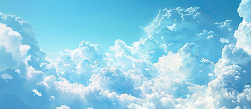 Designers can utilize the mesmerizing blue sky and clouds in the copy space image.